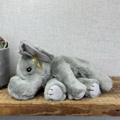 TY Classic Beanie Buddies Spout - Grey Beanbag Plush Elephant Grey 1997