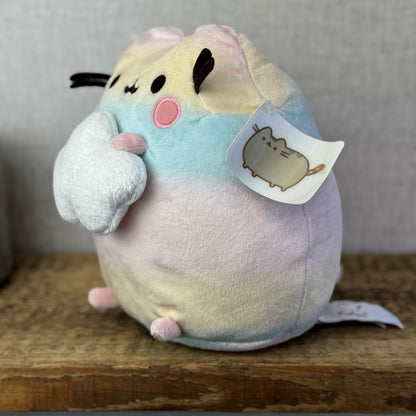 Gund Pusheen Cat - Rainbow Ombre Pusheen With Cloud - Partial Tag 10"