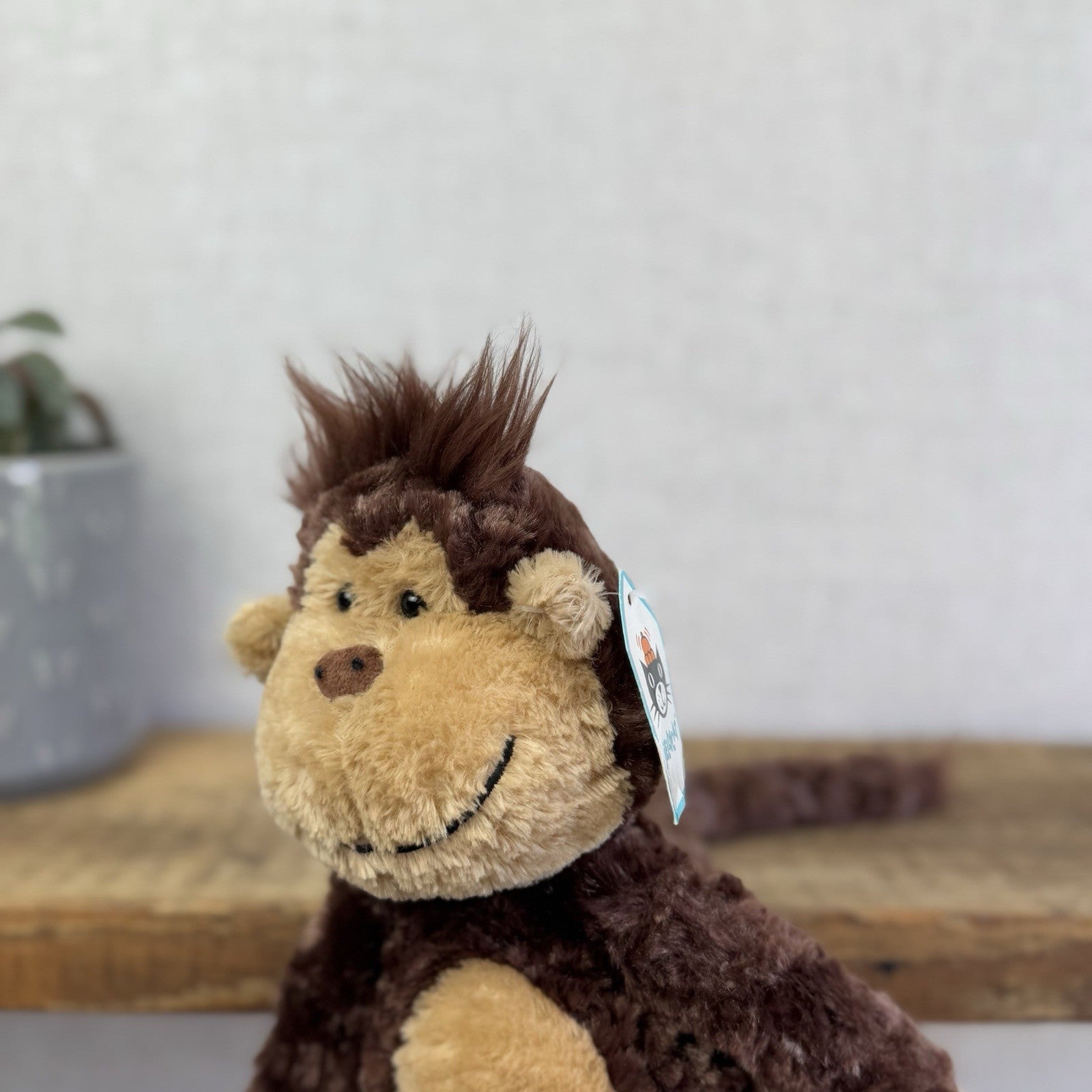 Jellycat Small Pickles Monkey - Vintage Jellycat Monkey New With Tags 12" Rare