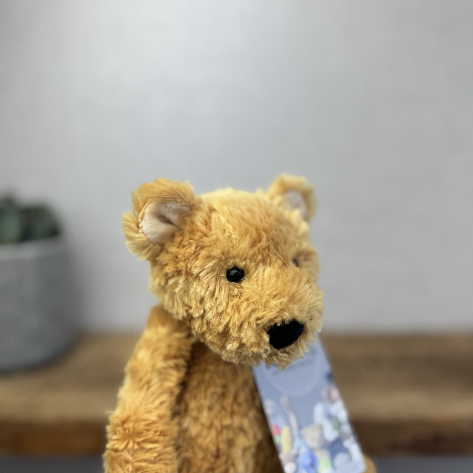 Jellycat Small Pickles Bear - Vintage Jellycat Golden Bear New Without Tags 12"