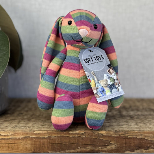 Jellycat Special Edition Natalia Bashful Bunny Jellycat - Striped Rainbow Rabbit