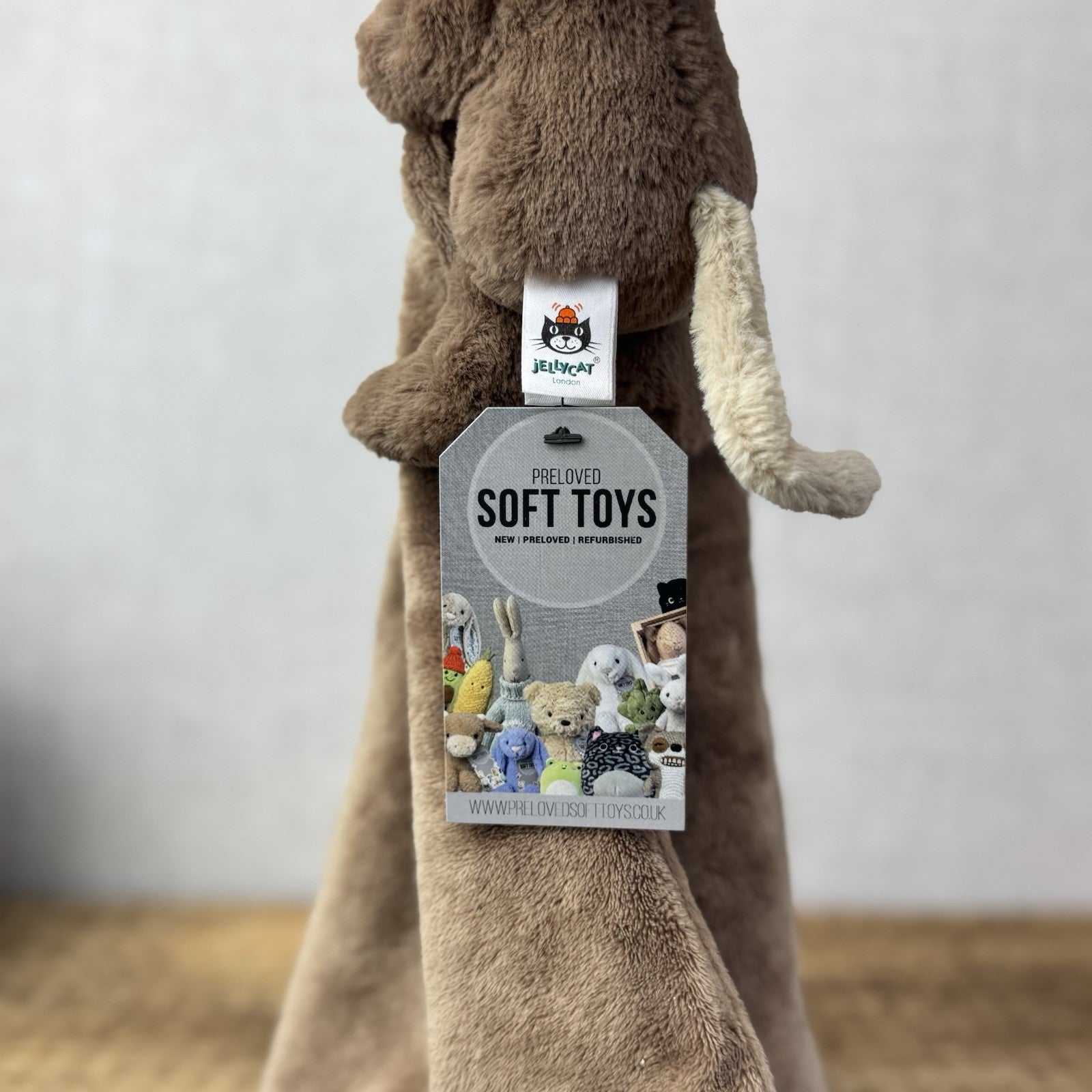 Jellycat Bashful Monkey Soother - Mini Monkey Comfort Blanket Retired Brown