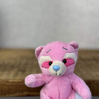 Blue Nose Friends - Rezi The Raccoon #2 - Pink Blue Nose Friend Rare Retired