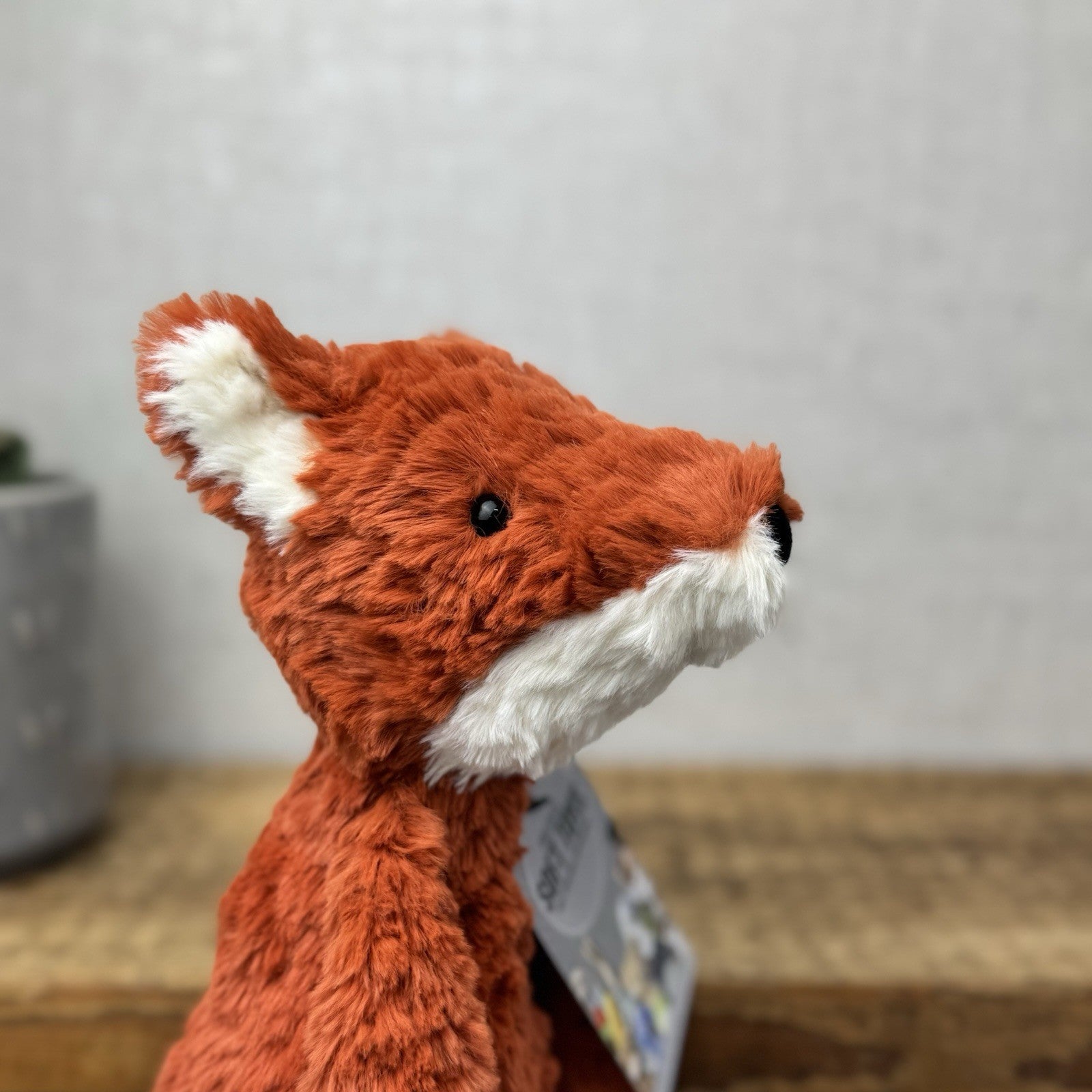 Jellycat Smuffle Fox - Medium Long Limbed Textured Fox Woodland Beanie Rare 15"