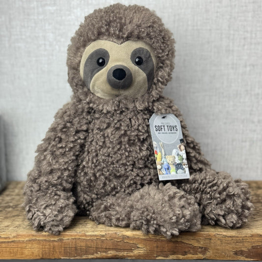 Jellycat Ceiro Sloth - Curly Sloth Soft Toy Medium Beanie Plush Rare 14"