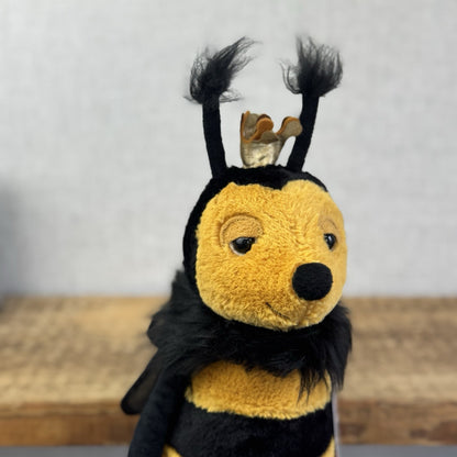 Jellycat Queen Bee - Medium Bee With Crown - Jellycat Bee Sitting 12”