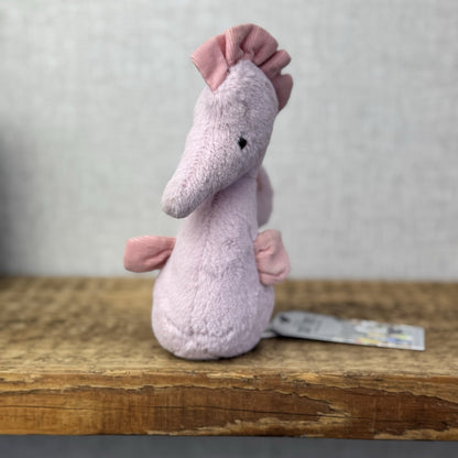 Jellycat Sienna Pink Seahorse Comforter - Pink Sea Animal Beanie Plush Retired