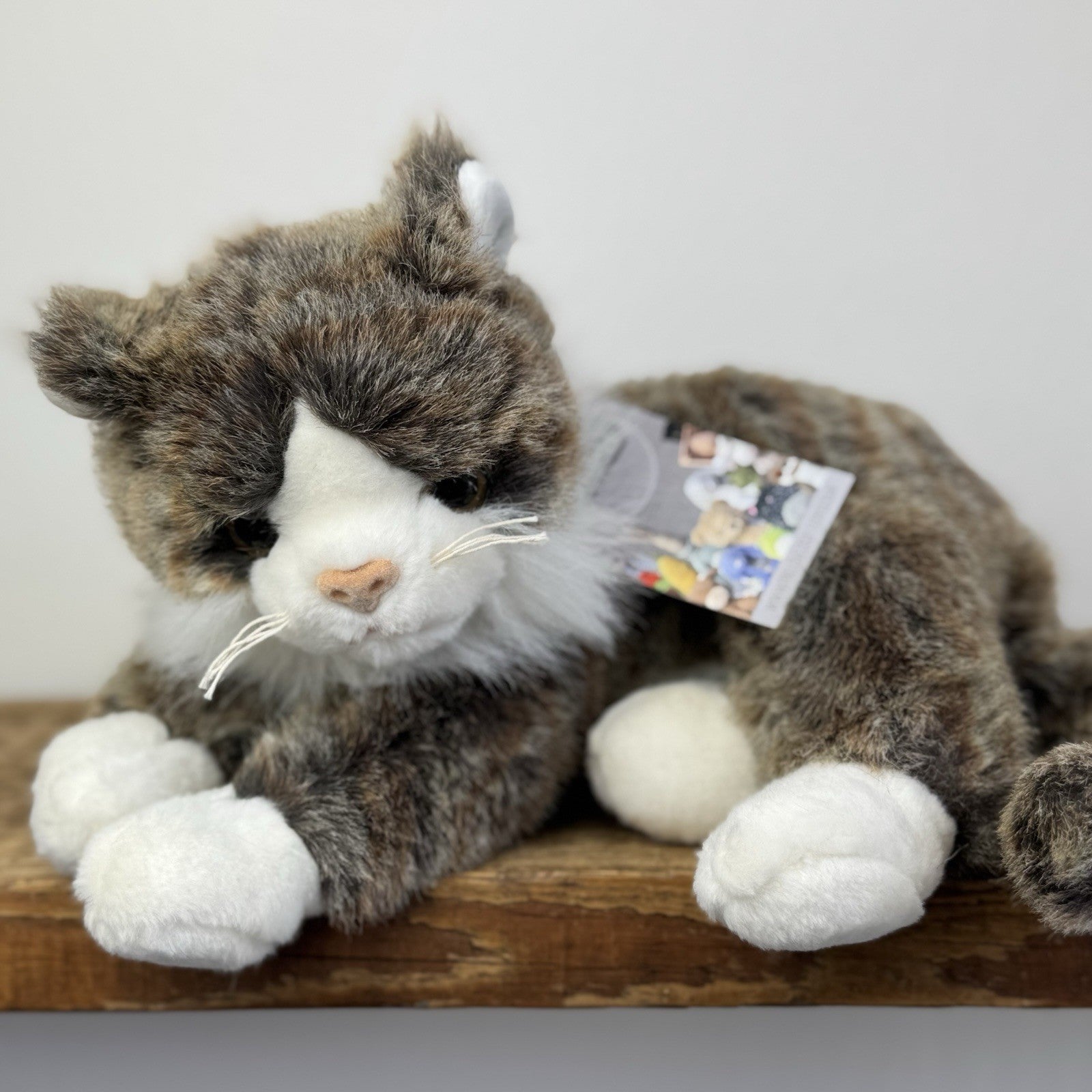 TY Classic Cat - O‘’malley The Cat Tortoise Brown/grey Mix Beanie Kitten Rare