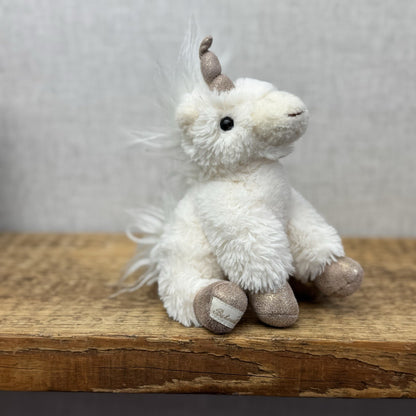 Bukowski Bears Sparkle Unicorn With Gold Horn - Small Beanie Unicorn 7" (#2)