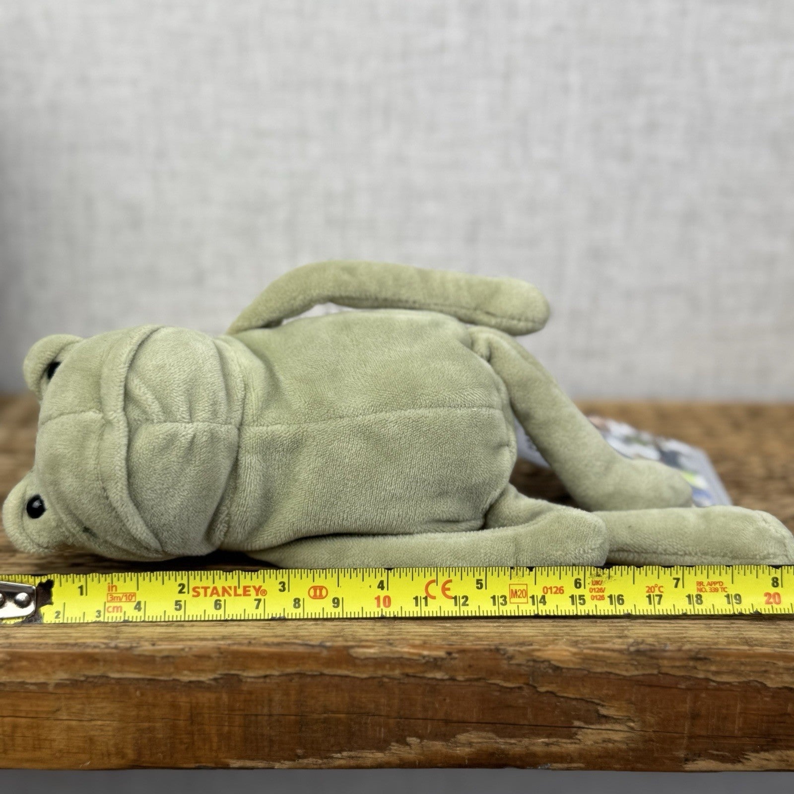 Jellycat Small Furgus Frog - First Edition RARE Velour Frog Beanie NWOT 8”
