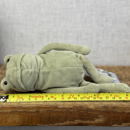 Jellycat Small Furgus Frog - First Edition RARE Velour Frog Beanie NWOT 8”