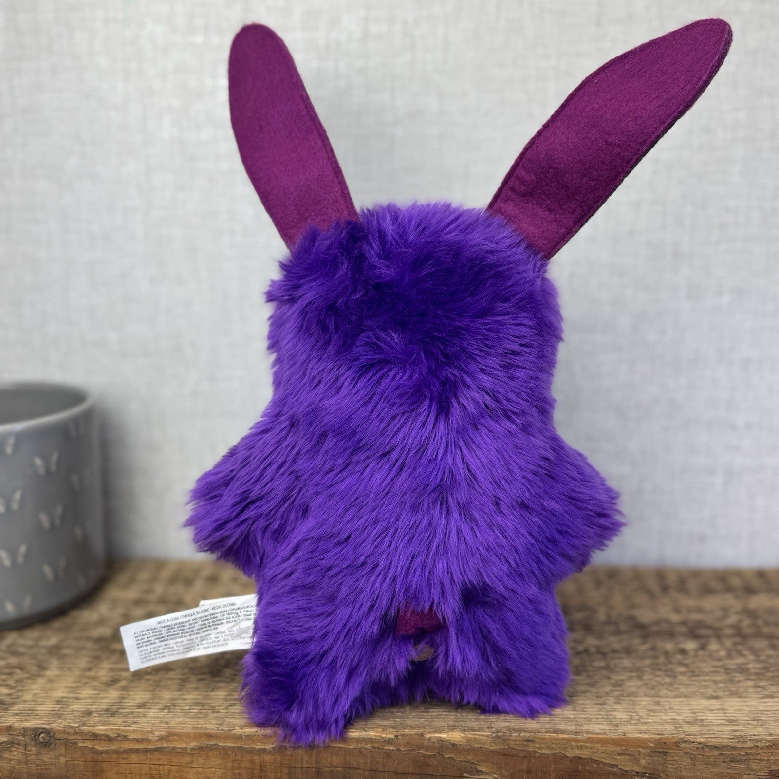 Fuggler Rabbid Rabbit Purple Fluffy Bunny Fuggler Rare/Retired Collectible 