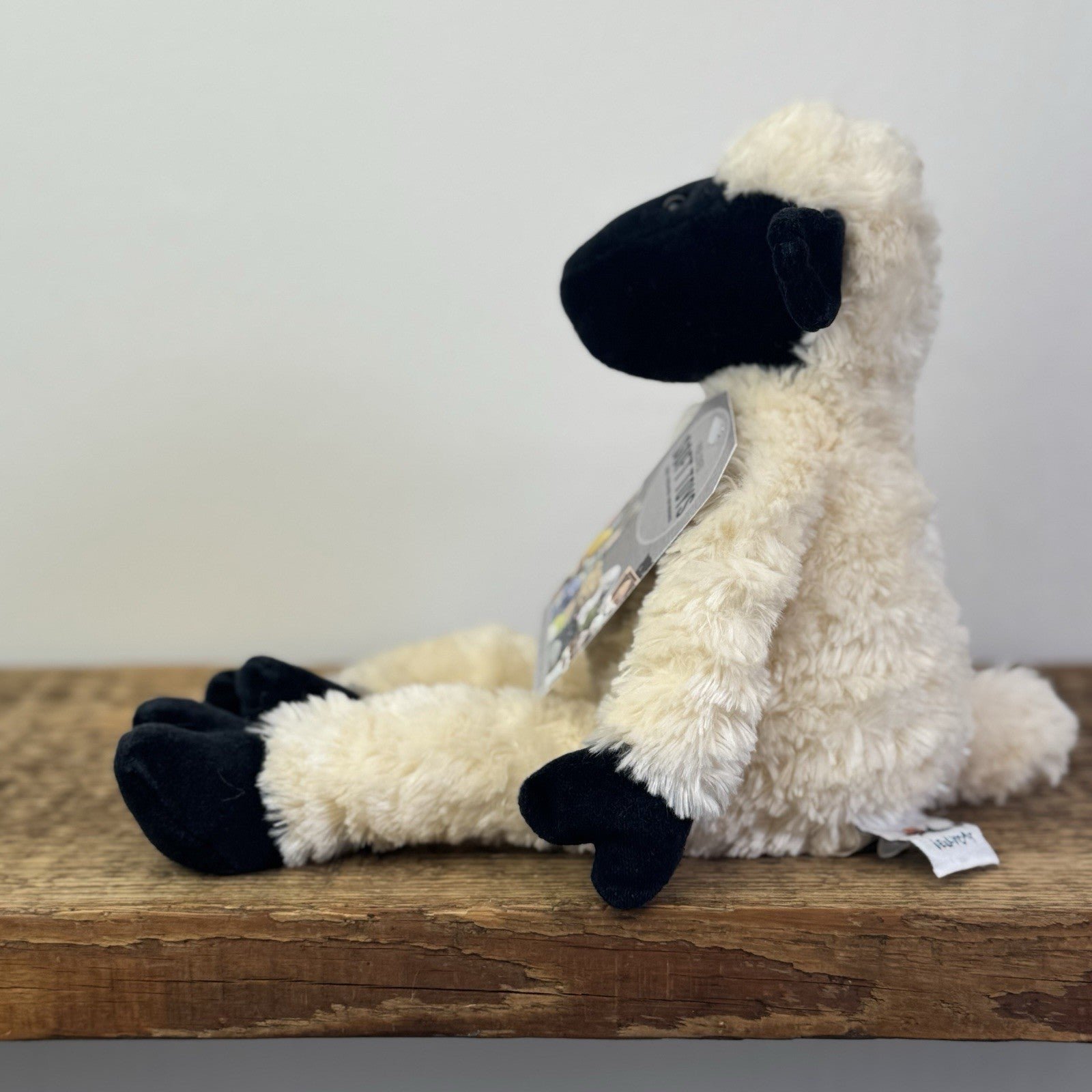 Jellycat Small Pickles Black Faced Lamb - Vintage Beanie Lamb Soft Toy NWOT 