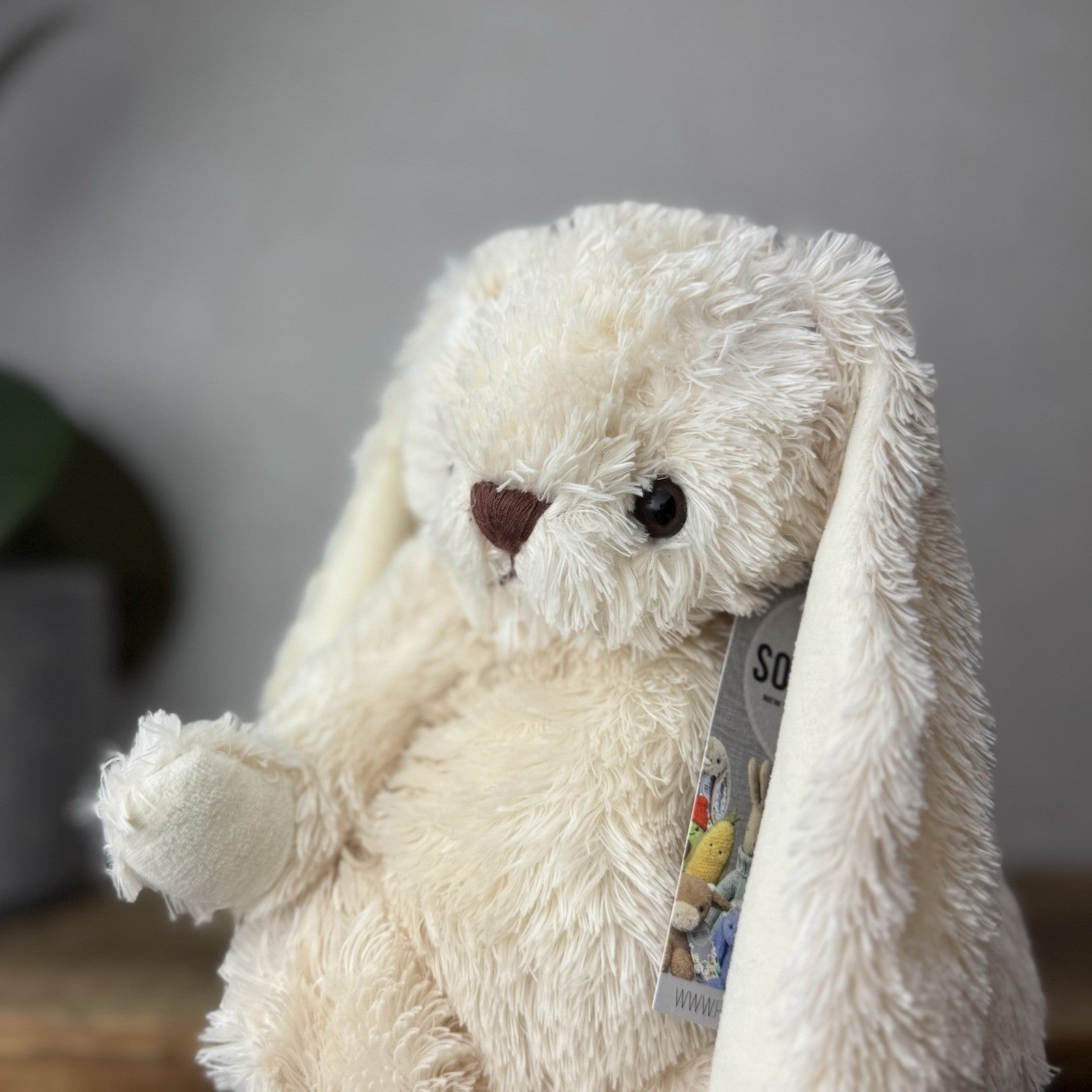 Barbara Bukowski - Vintage 3 Way Jointed Rabbit Floppy Beanie Bunny Long Ears