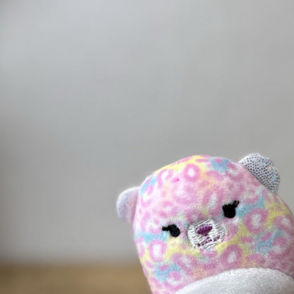 Squishmallow Squishville - Wildlife Squad Michaela Leopard Pink Tie Dye Tiny 2”