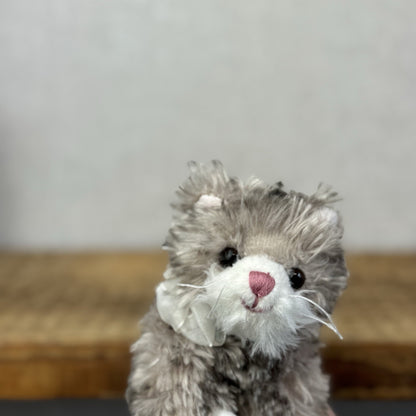 Bukowski Bears Little Kitty - Maciek Kitten Miniature Grey Tabby Cat Beanie 6"