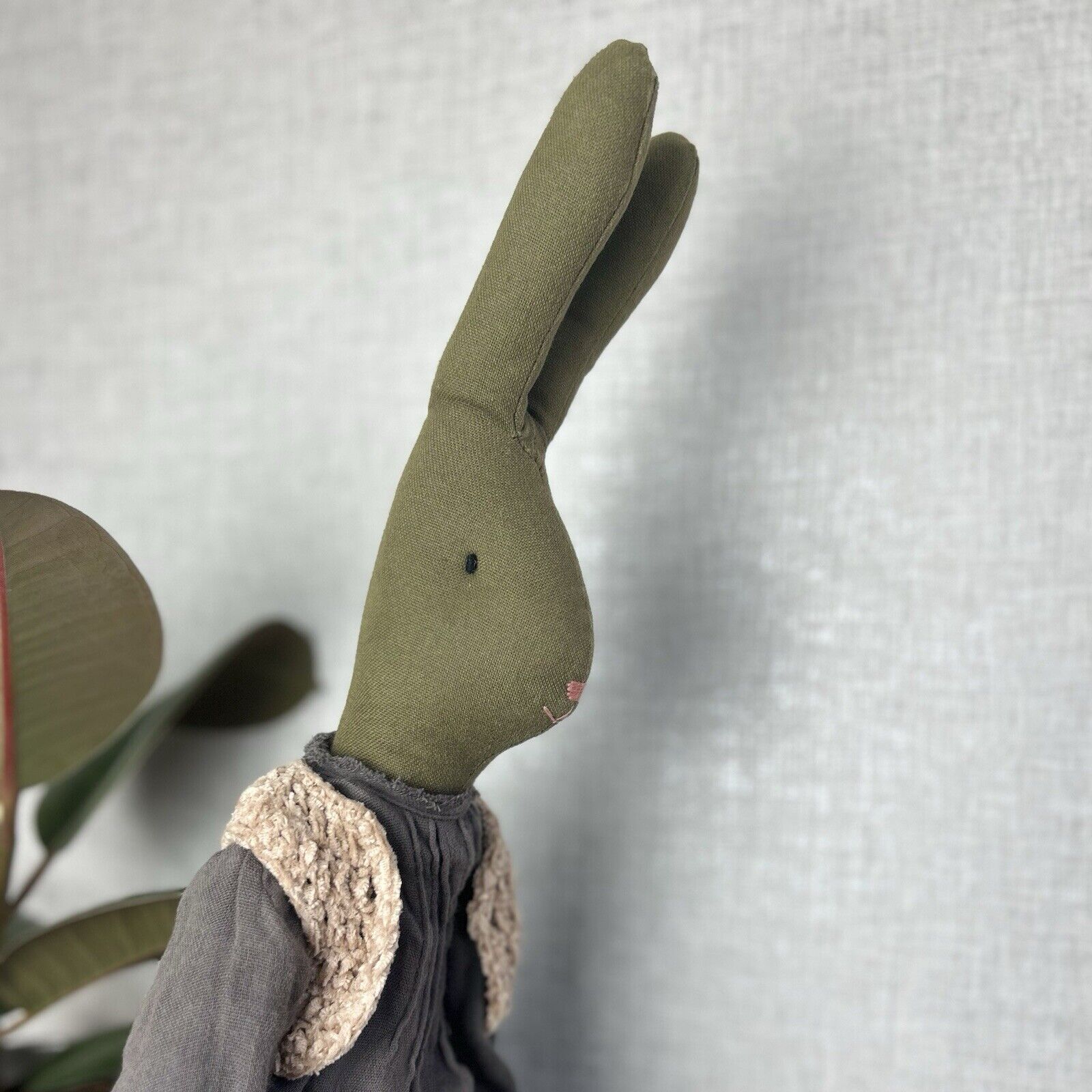 Maileg Large Diana - Large Brown Bunny Diana - Retired 2011 - Brown Bunny
