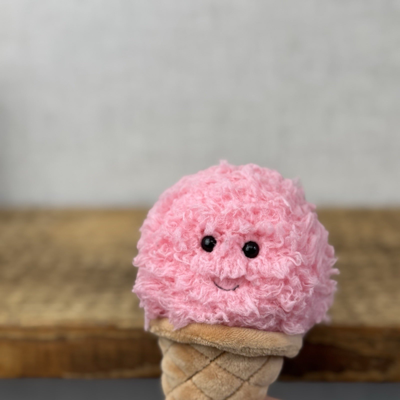 Jellycat Strawberry Ice Cream- Irresistible Ice Cream - Food Play Toy 7”