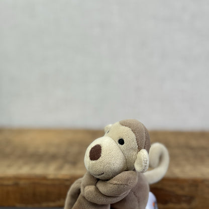 Jellycat My First Monkey Soother - Monkey Comforter Toy Brown Velour 8”