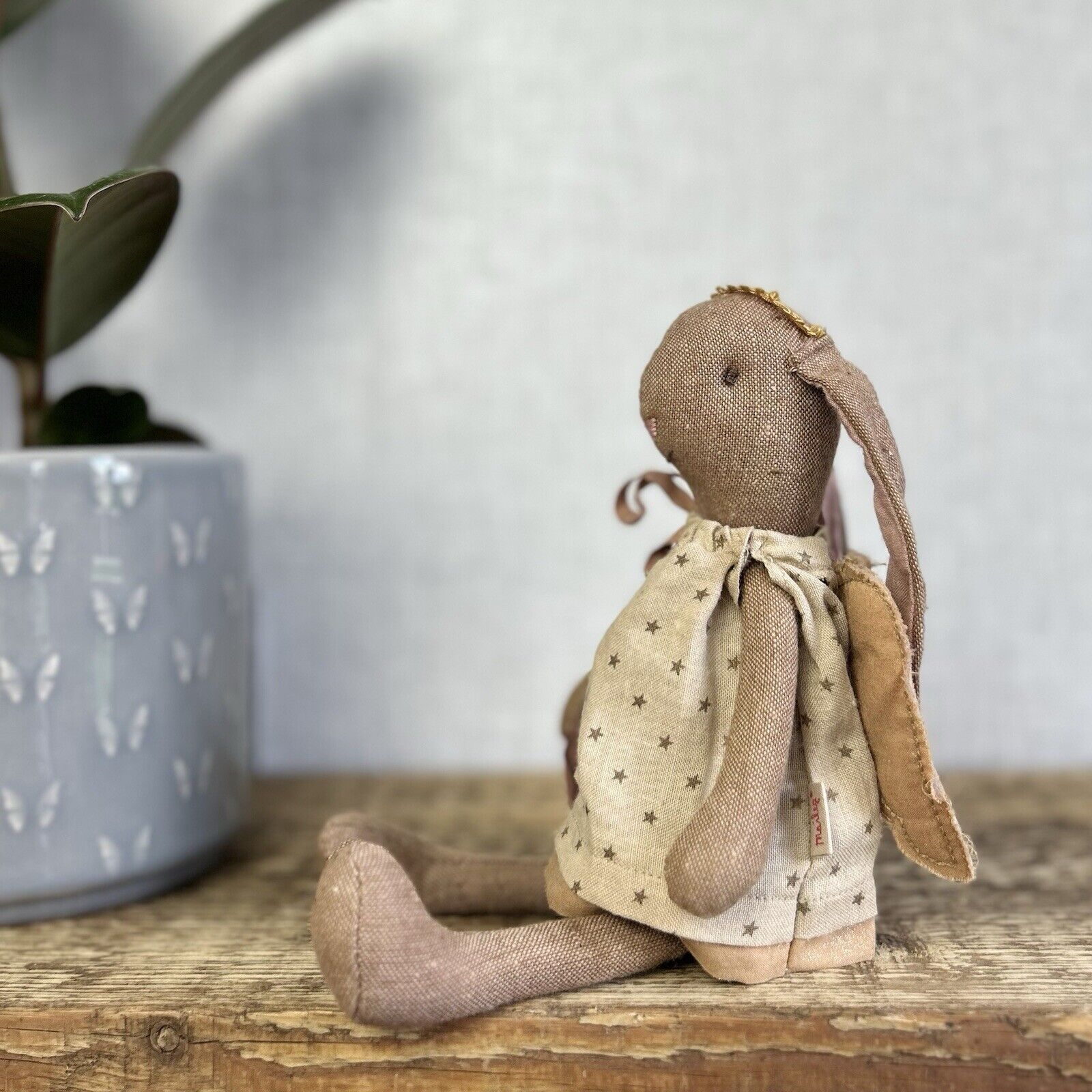 Maileg Mini Bunny Angel Gabriella - Retired 2013 - Brown Angel Bunny