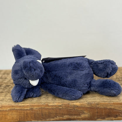 Jellycat Small Bashful Navy Elephant - Small Dark Blue Retired Elephant 8"