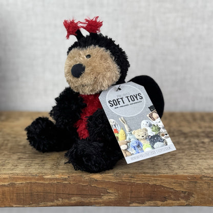 Jellycat Bunglie Tot Leila Ladybird 7”- Beanie  Plush Retired Rare (Repaired)