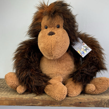 Jellycat Olaf The Orangutan Monkey Soft Plush Toy Very Large Big Retired 22"
