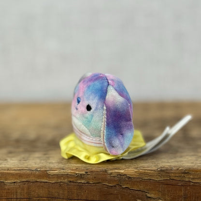 Squishmallow Squishville - Ryder The Tie Dye Purple Bunny Series 1 With Skirt