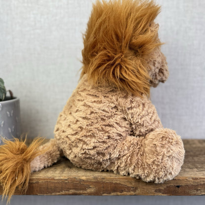 Jellycat Large Fuddlewuddle Lion - Large Sitting Lion Beanie Retired 12"