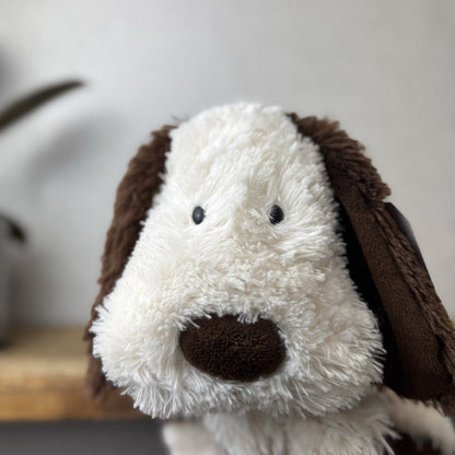 Jellycat Medium Truffles Dog - Cream/Brown Floppy Dog Pillow Beanie Retired 14”