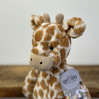 Jellycat Medium Bashful Giraffe (first Release/old Style) Beanie Retired 12"