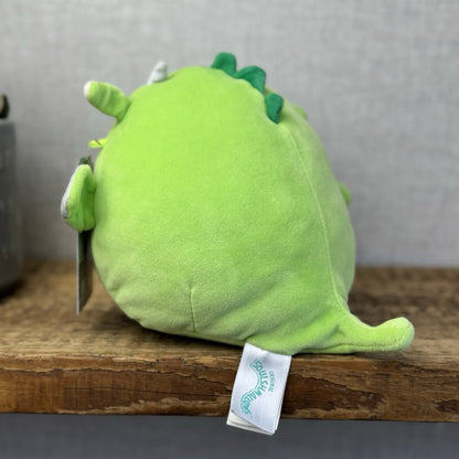 Squishmallow Dexter Green Dragon - Dragon Soft Toy Squishy Plush 7.5" 