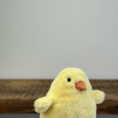 Jellycat Chicky Cheeper Yellow Chick - Tiny Yellow Beanie Chick/Bird 4" Retired