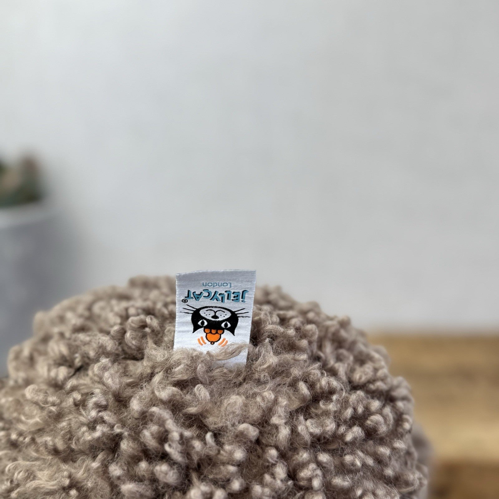 Jellycat Cicero Sloth - Curly Hair Large Light Brown Sloth Cuddly Beanie Tags