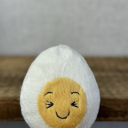 Jellycat Laughing Boiled Egg - Small Egg Laughing Face With Feet New With Tags