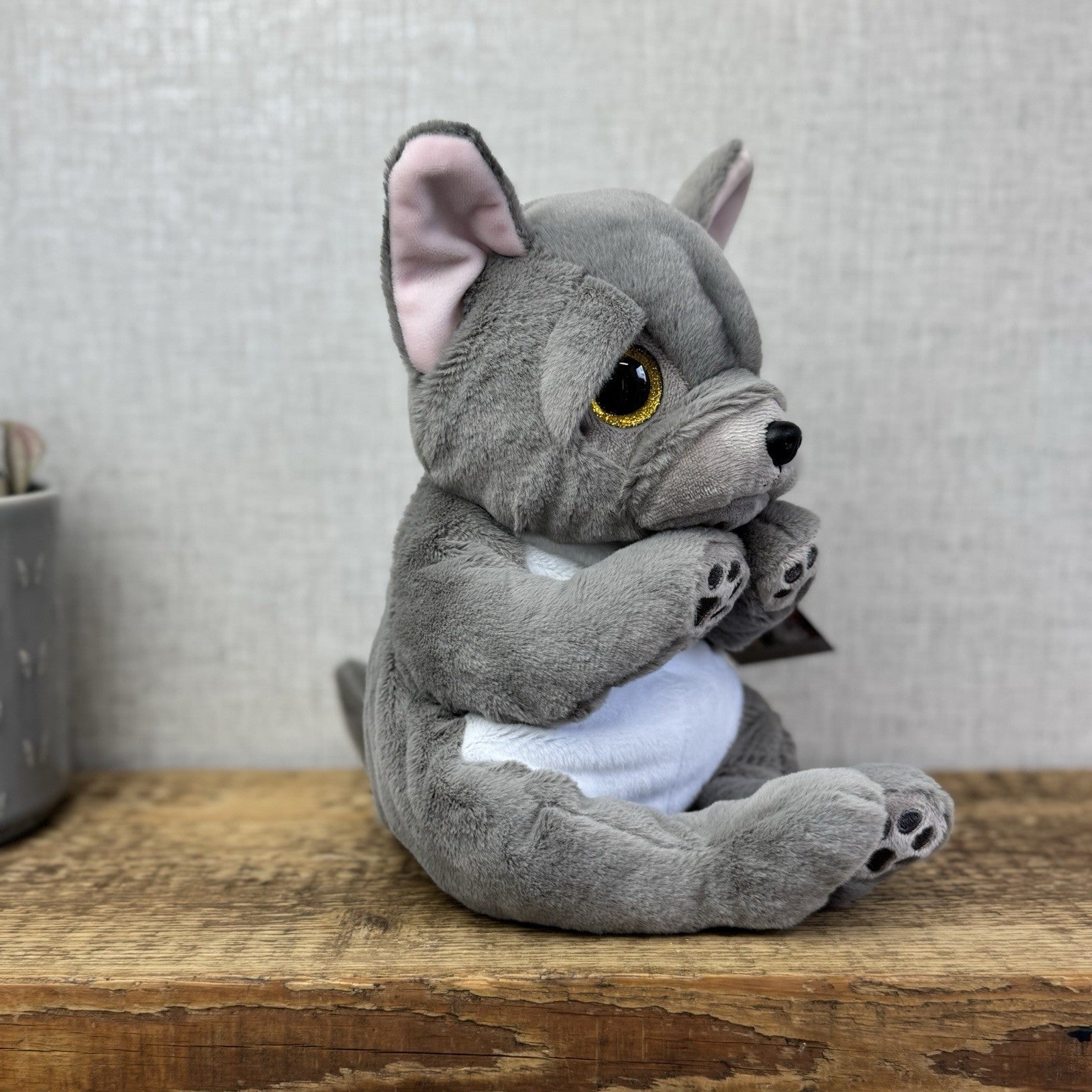 TY Beanie Bellies - Wilfred the Dog 15cm - Large Beanie French Bulldog Soft Toy