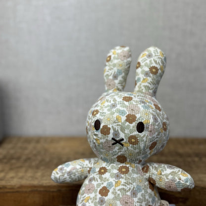 Nijntje Miffy X Little Dutch Collab Collectible Retired Beige Floral 9”