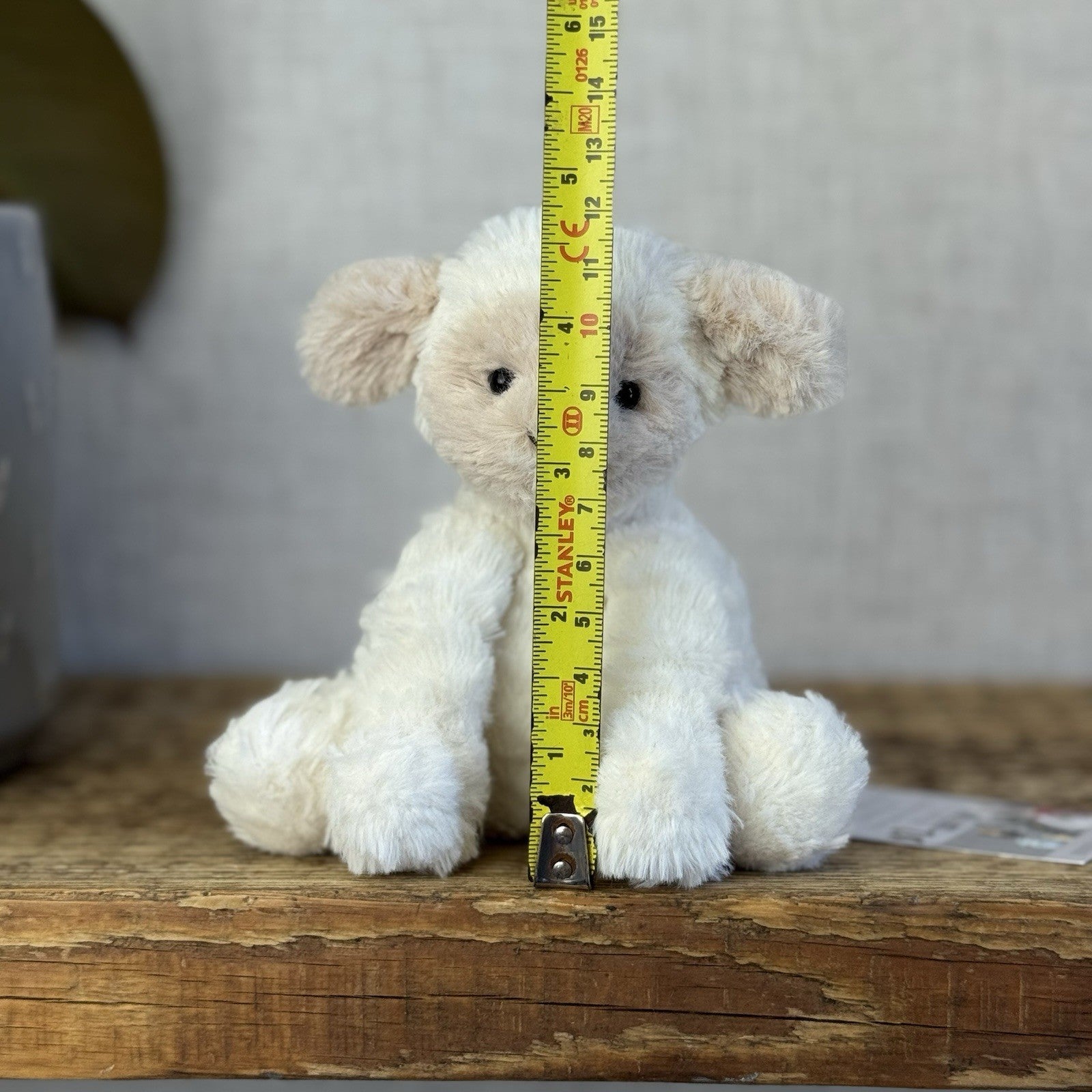 Jellycat Tiny Baby Fuddlewuddle Lamb - Baby Pocket Pal Beanie White Lamb 4” (#2)
