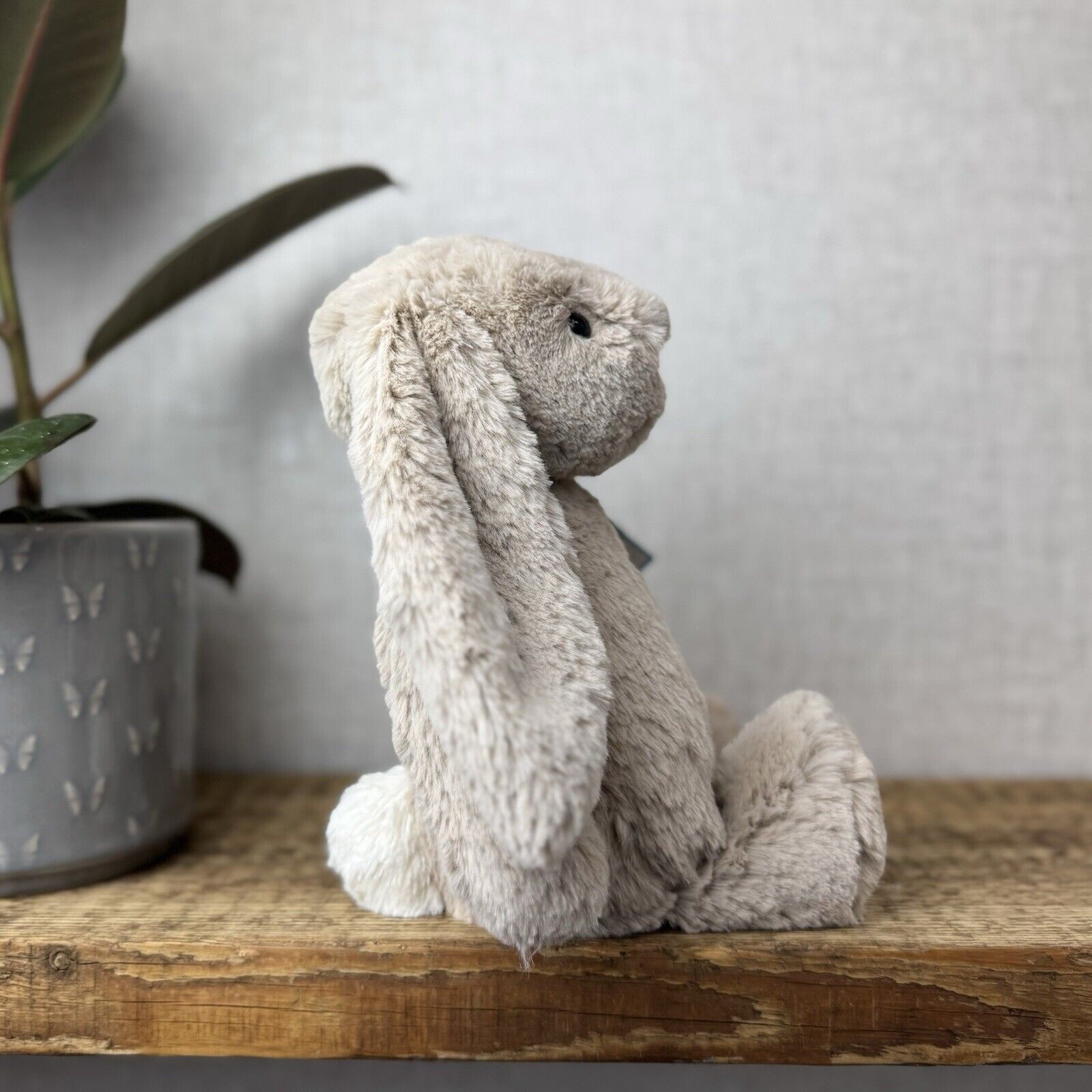 Jellycat Medium Bashful Beige Bunny - Light Brown Bunny Soft Toy Beanie 12” (2)