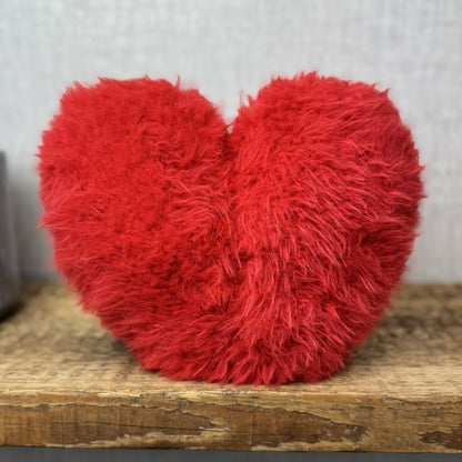 Jellycat Beatie Heart - Valentines Fluffy Red Heart Soft Toy Retired Medium 9"