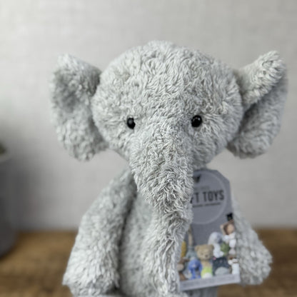 Jellycat Medium Nugget Elephant - Medium Nugget Elephant Grey Soft Toy 12"