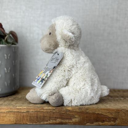 Jellycat Small Libby Lamb - Small Fluffy Lamb Soft Toy Sitting Retired 8"