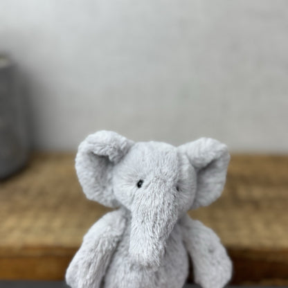 The Little White Company Tiny Bashful Grey Elephant - Mini Elephant (Jellycat) 