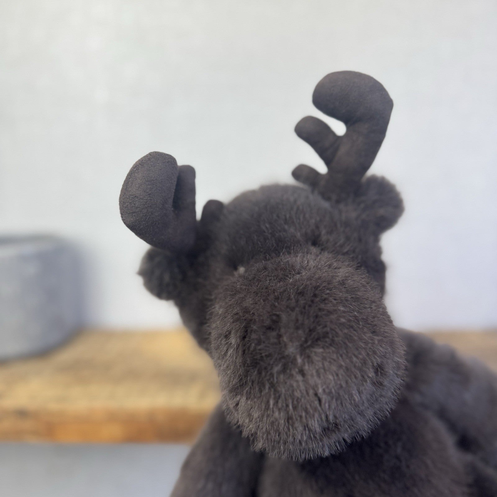 The Little White Company Large Beanie Reindeer/elk Fluffy Super Soft Rare 15”