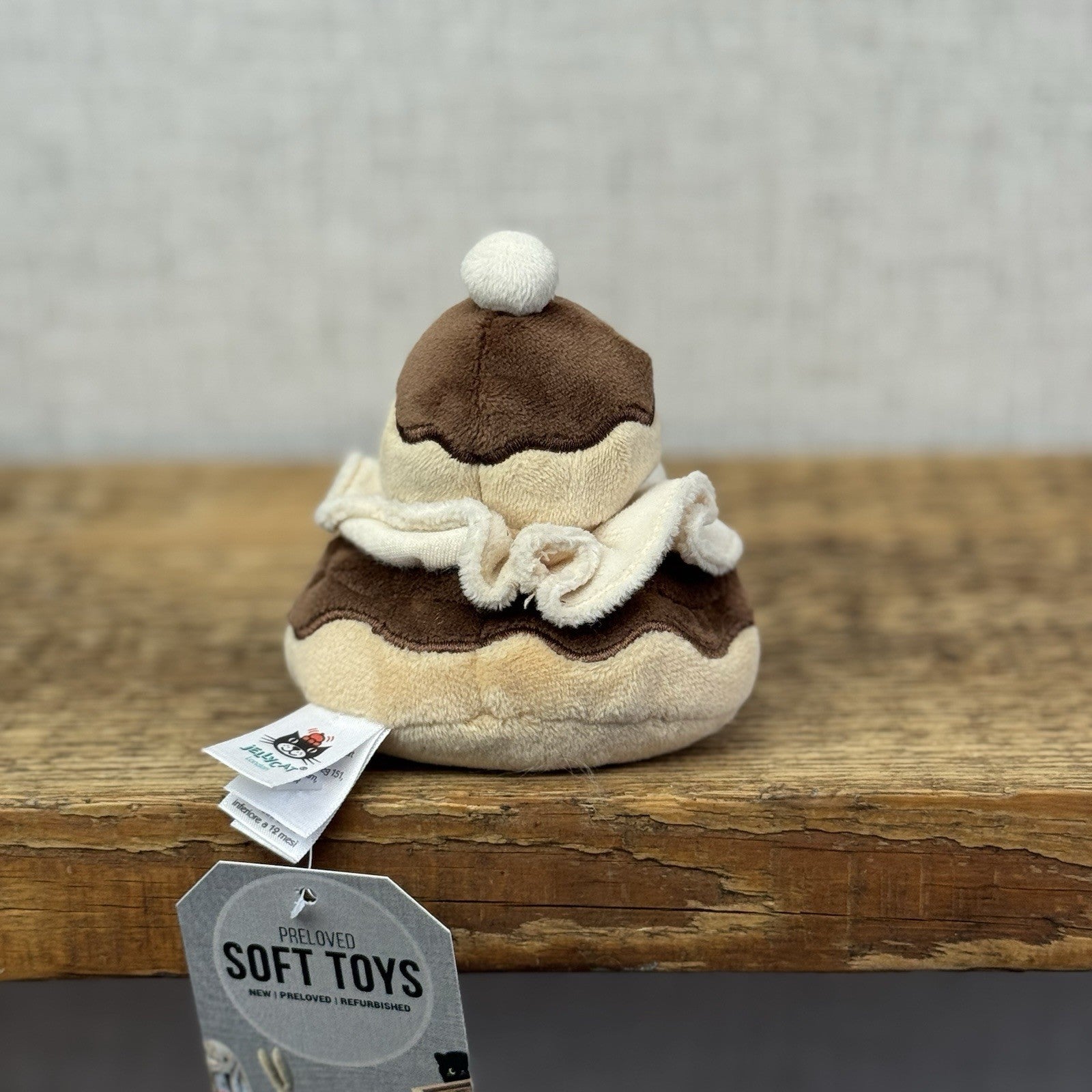 Jellycat Pretty Patisserie Religieuse - Small Cake Pastry Plush Retired 4"