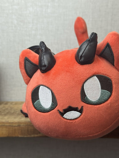 Aphmau Meemeow Demon Cat Plush - Large Red Devil Cat Collectible BNWOT