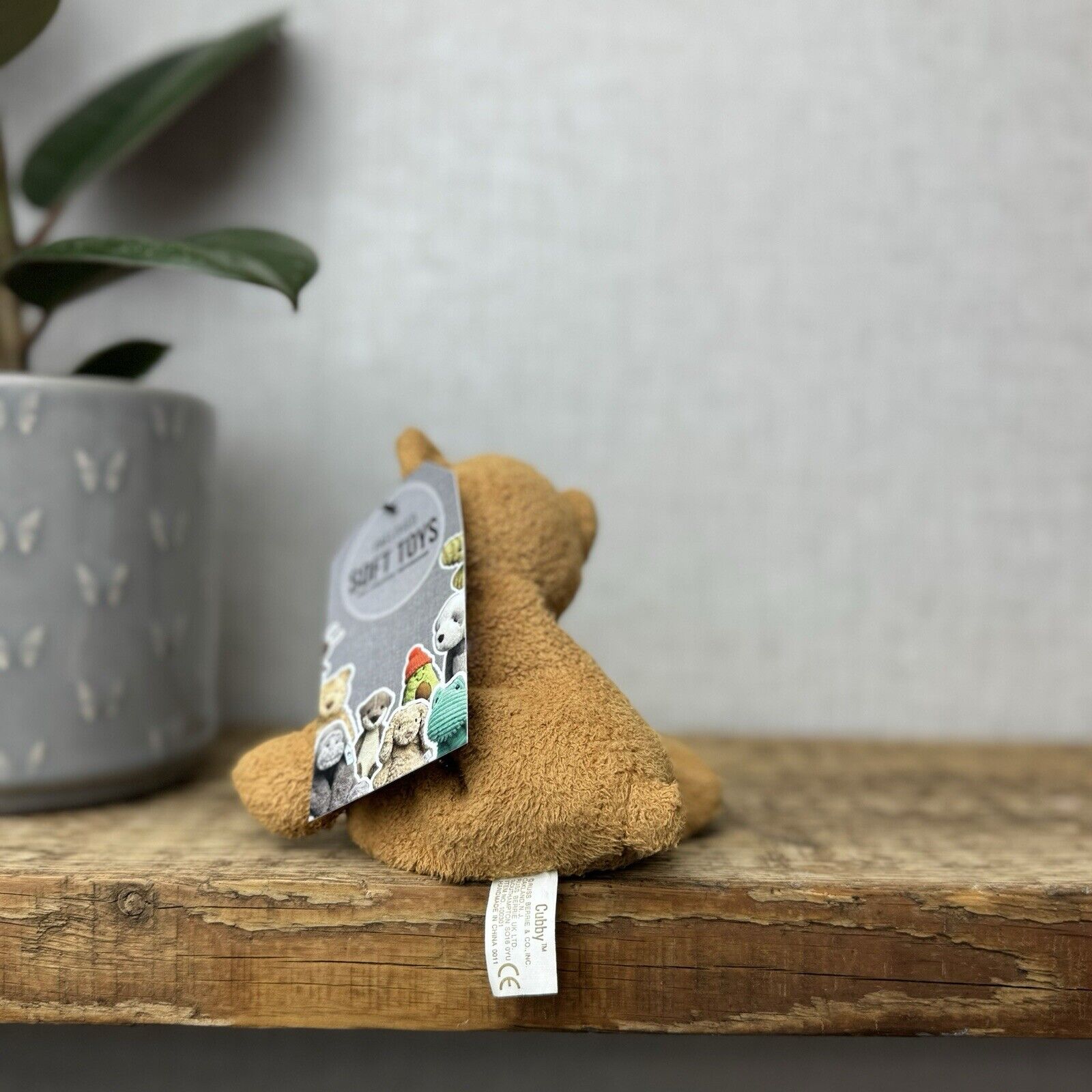 Russ Berrie Luv Pets - Tiny Bear Beanie - Pocket Pal - Buddy Bear Tiny 4”