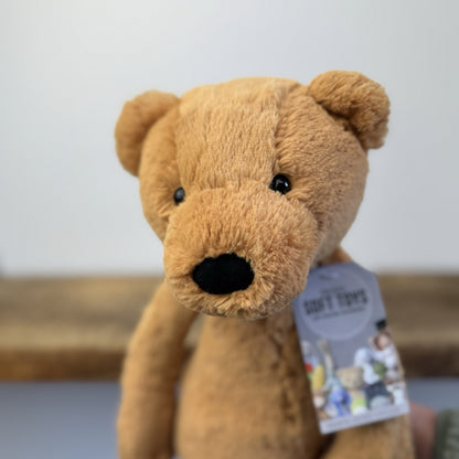 Jellycat Large Bashful Ginger Bear - Large Orange Bashful Bear Cub RARE 15"/38cm
