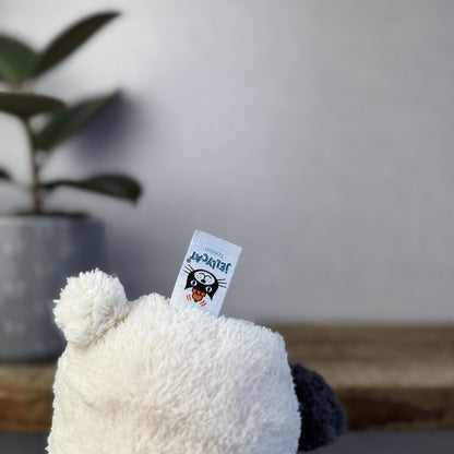 Jellycat Peanut Panda - Medium Peanut Scruffy Small Chubby Panda Plush Beanie 8”