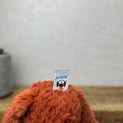 Jellycat Smuffle Fox - Medium Long Limbed Textured Fox Woodland Beanie Rare 15"